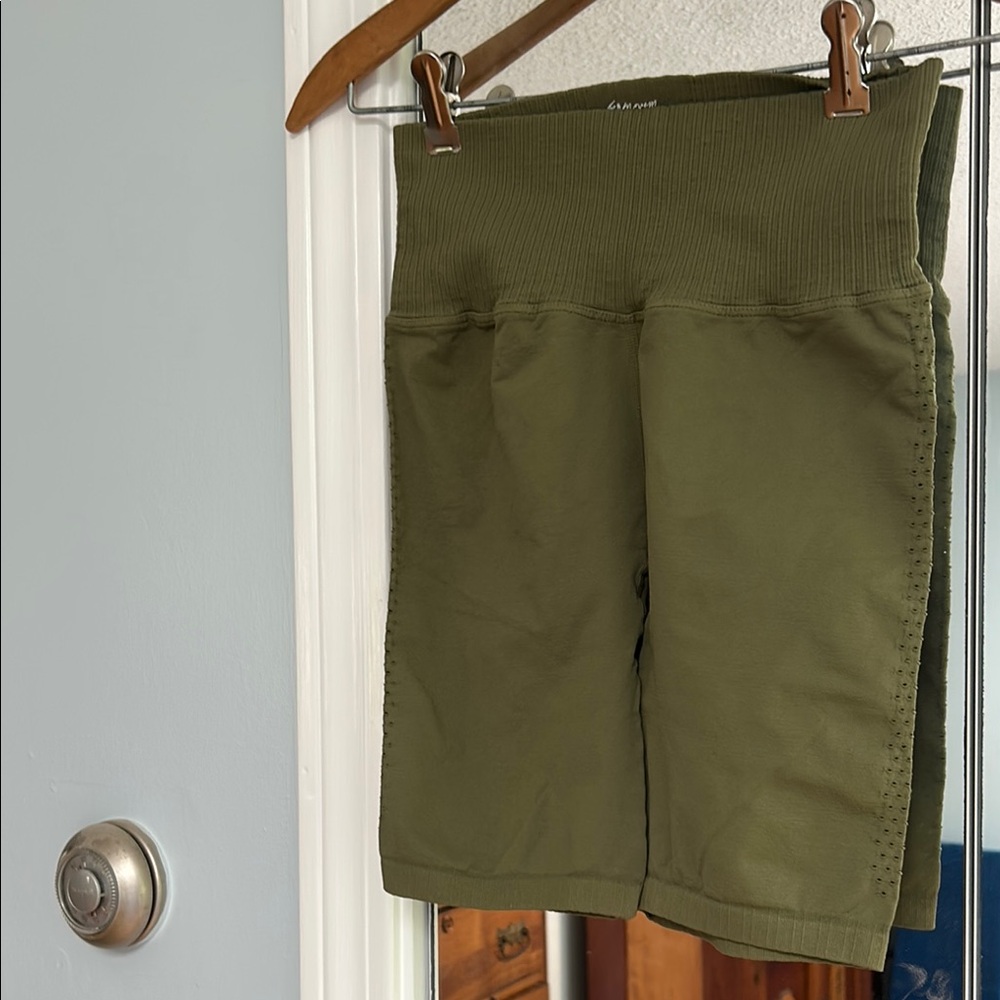 Free People Good Karma Olive Green Women's Shorts NWOT